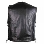 Motorcycle Biker Leather Cowl With Carabiner