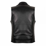 Rockerbilly Leather Vest Rocker Vest