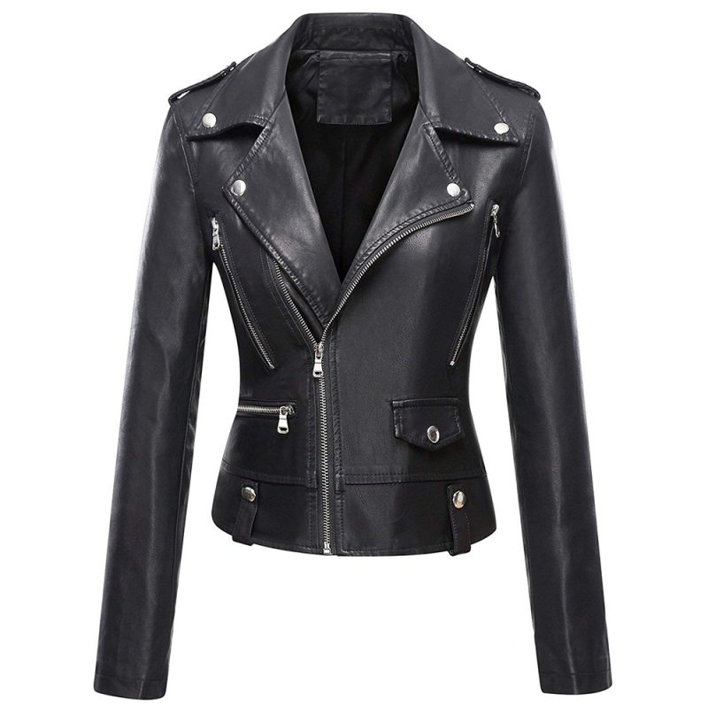 OEM ODM new women pu jacket