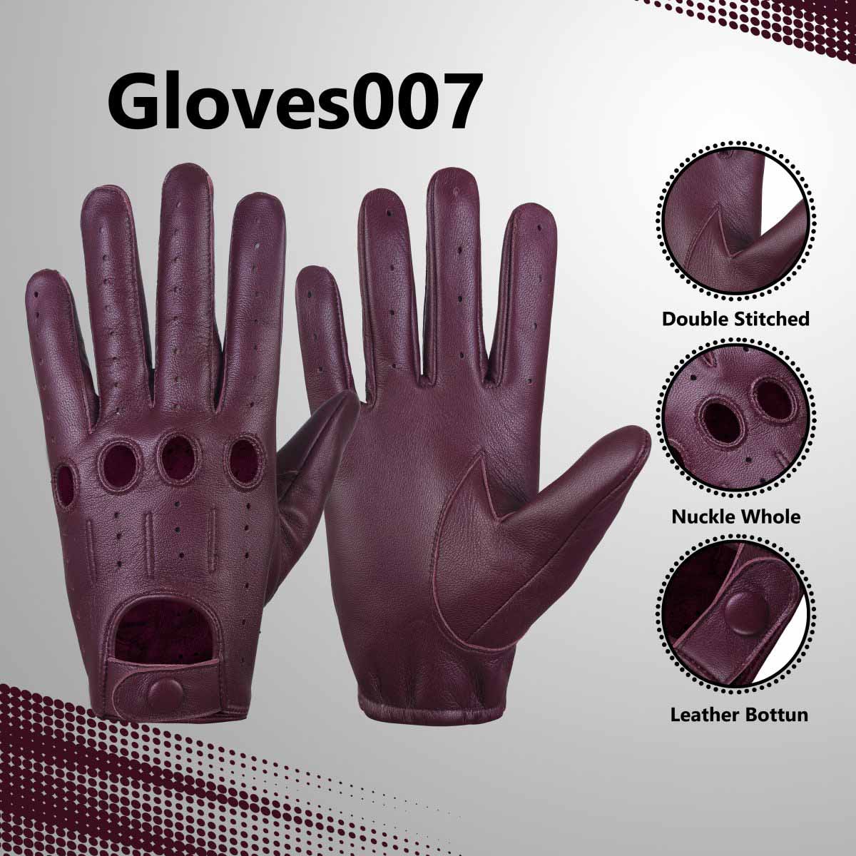 Genuine Leather Driving Gloves