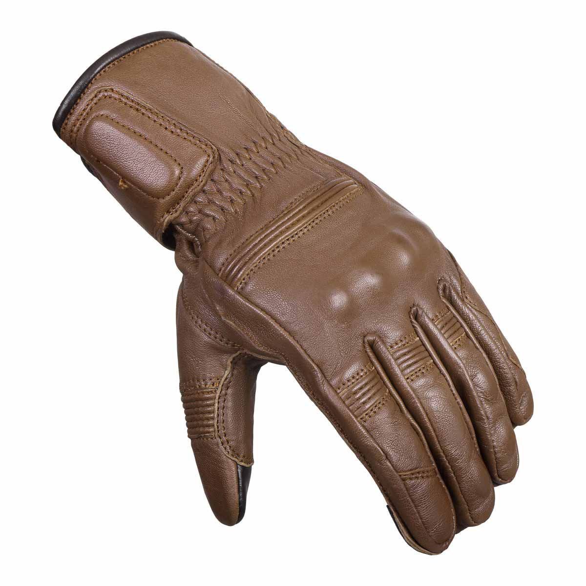 Mens Nice Genuine Leather Gauntlet Motorcycle Gloves