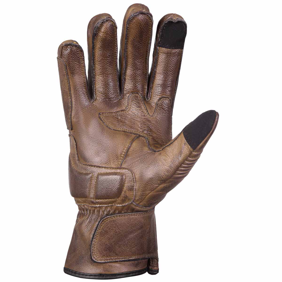 Mens Nice Genuine Leather Gauntlet Motorcycle Gloves