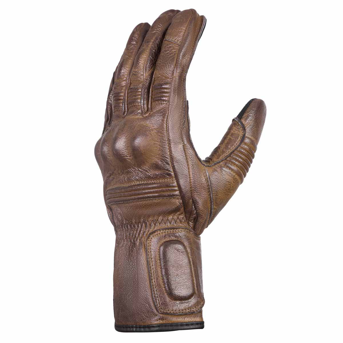 Mens Nice Genuine Leather Gauntlet Motorcycle Gloves