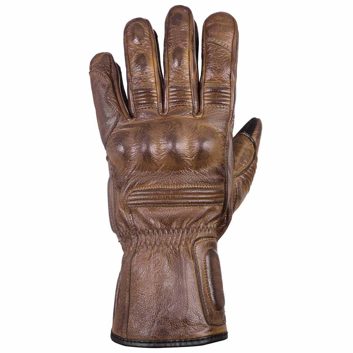 Mens Nice Genuine Leather Gauntlet Motorcycle Gloves