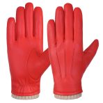 Winter Leather Gloves for Men