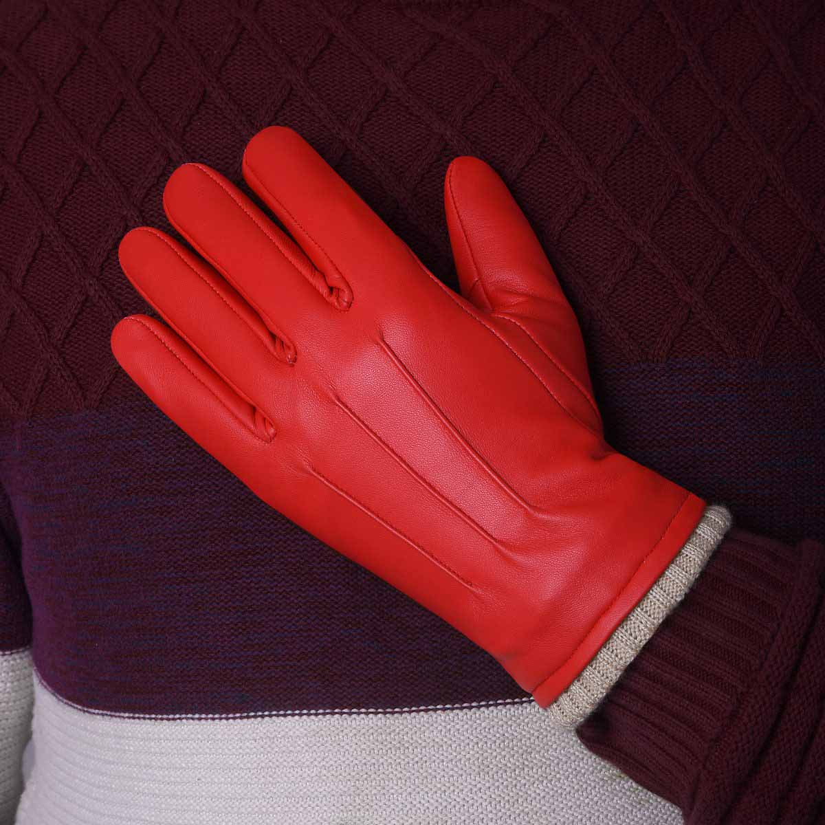 Winter Leather Gloves for Men