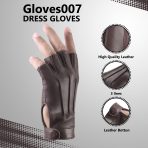 Sheepskin leather Half Finger driving gloves for Women