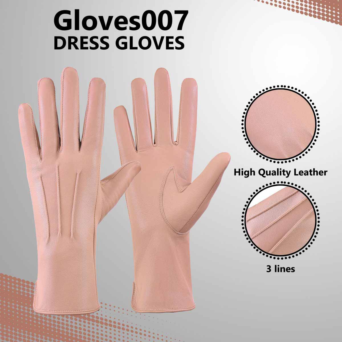 Sheepskin leather driving gloves for Women