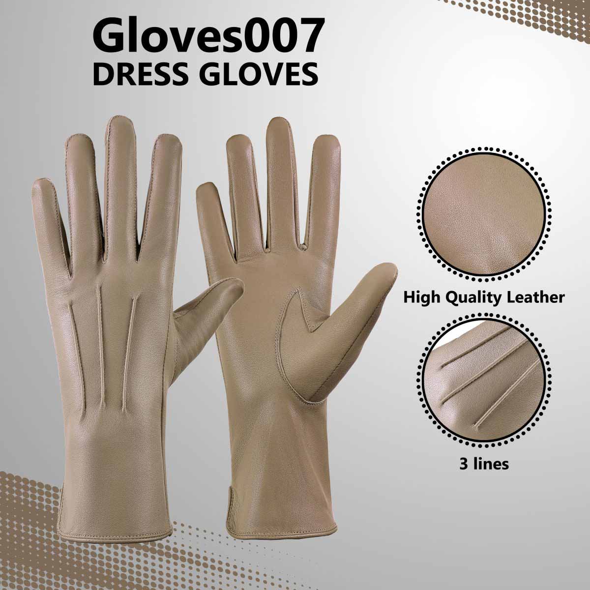 Sheepskin leather driving gloves for Women