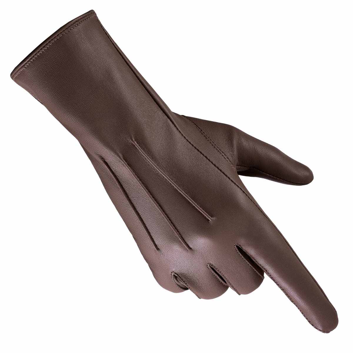 Sheepskin leather driving gloves for Women