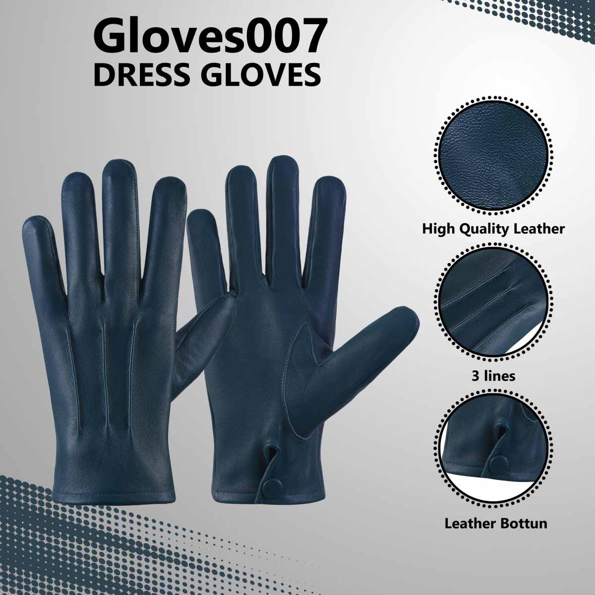 Men's Leather Driving Dress Gloves