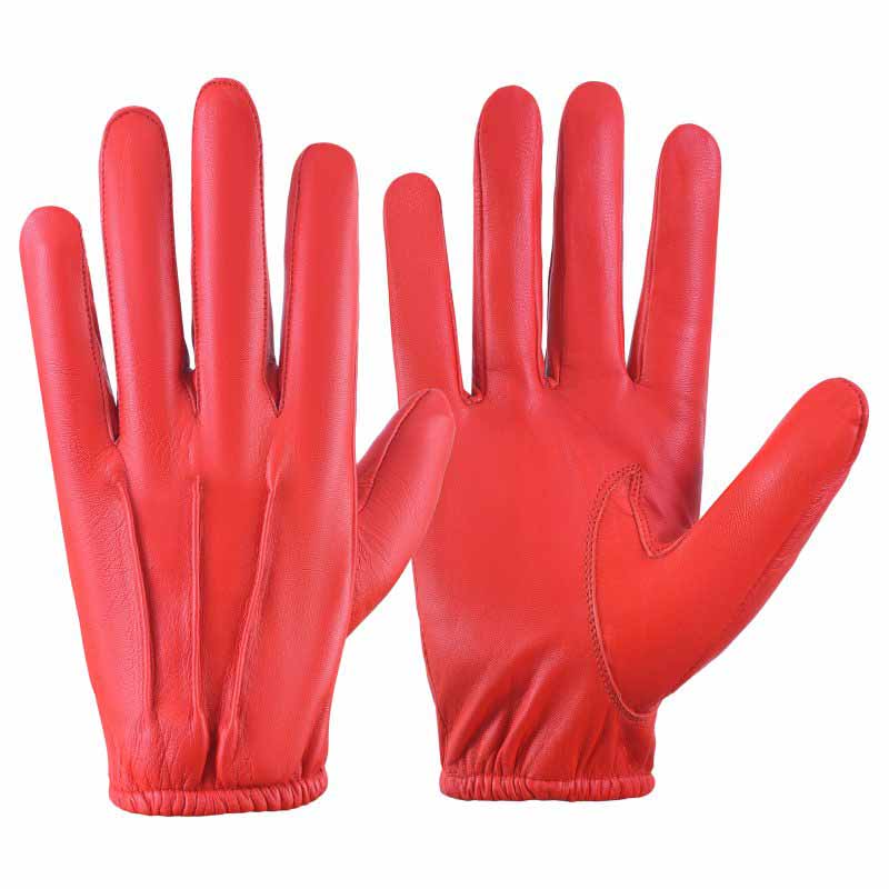 Genuine Goat Leather Low Cut Driving Gloves