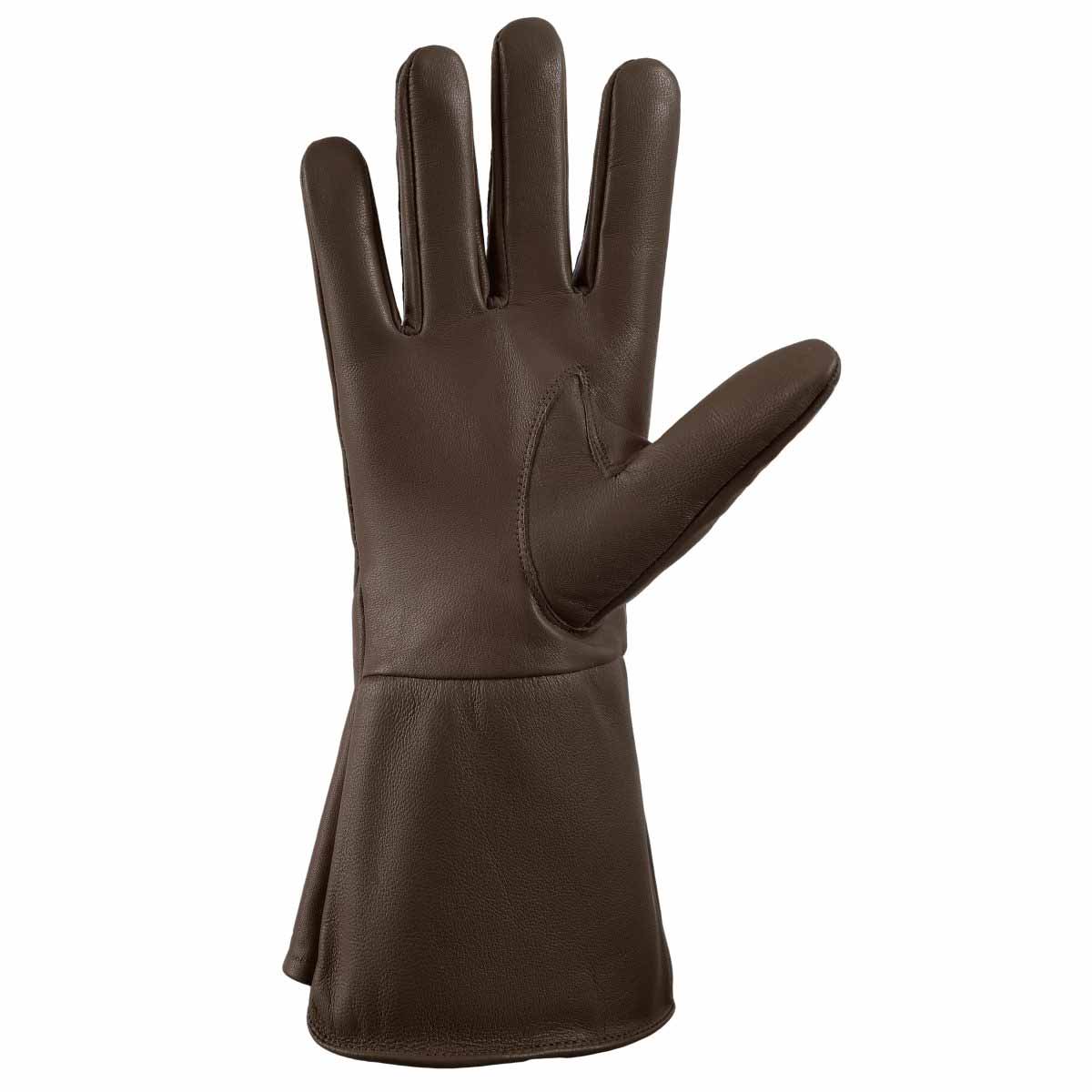 Leather Gauntlet Gloves Long Arm Cuff