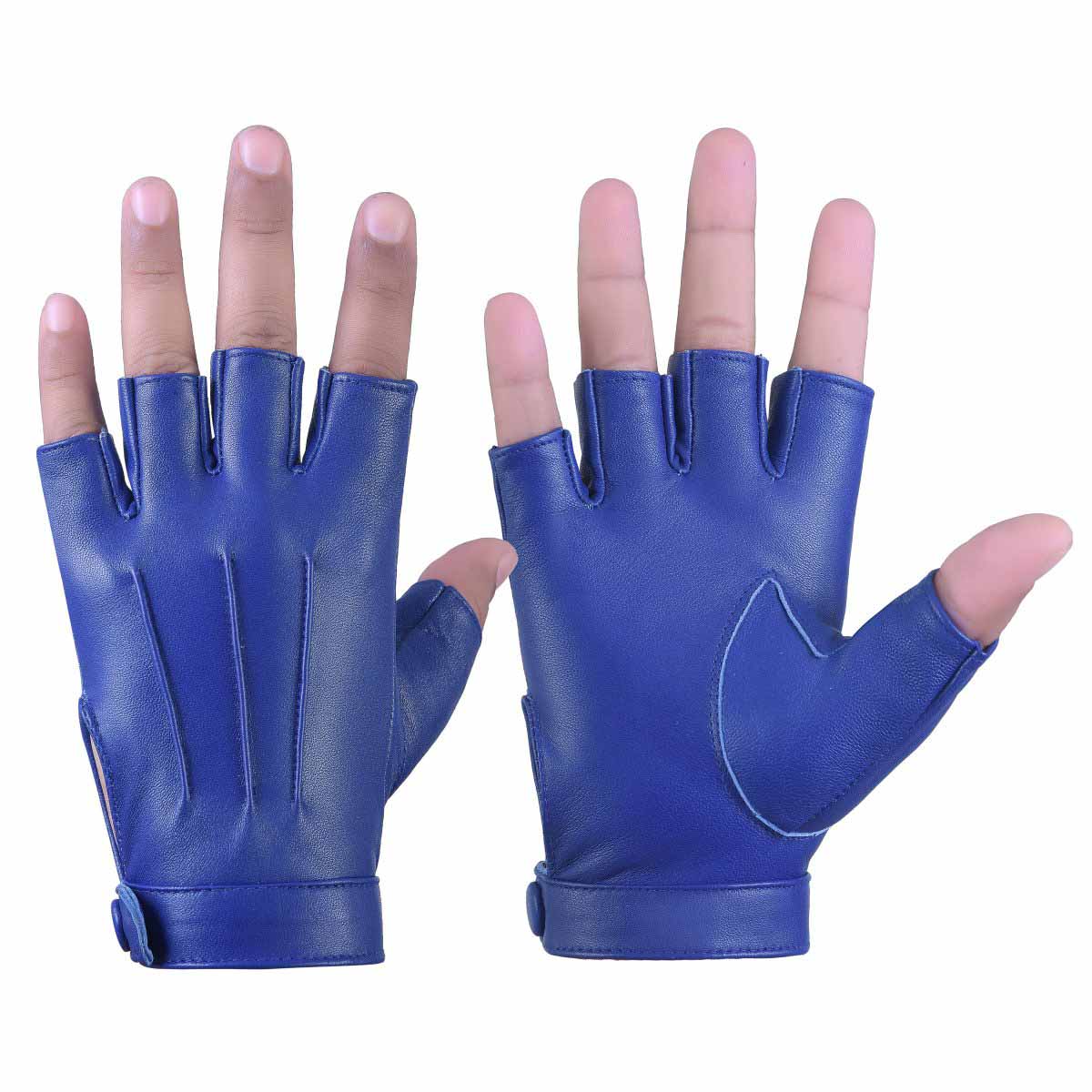 Sheepskin leather Half Finger driving gloves for Women