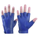 Sheepskin leather Half Finger driving gloves for Women