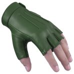 Sheepskin leather Half Finger driving gloves for Women