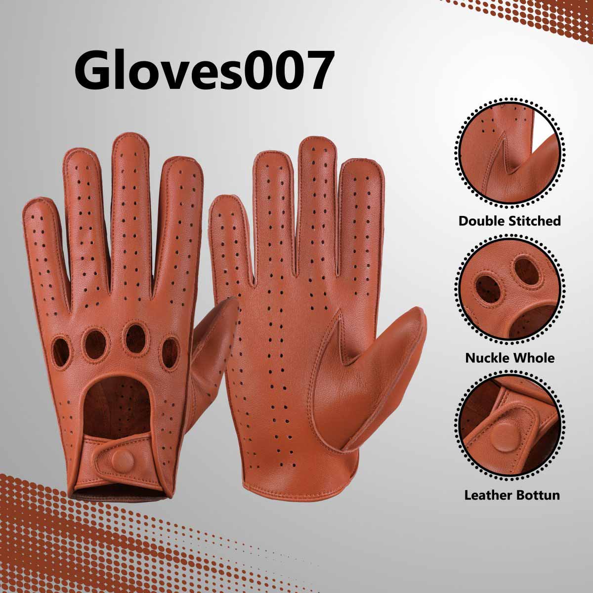 Genuine Leather Driving Gloves