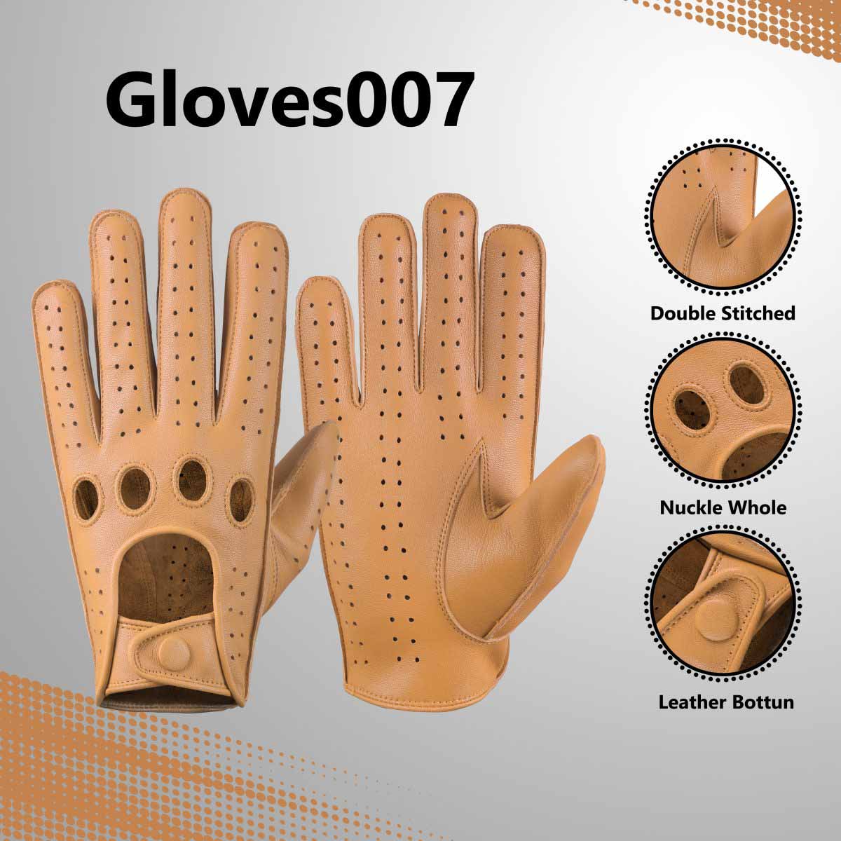 Genuine Leather Driving Gloves