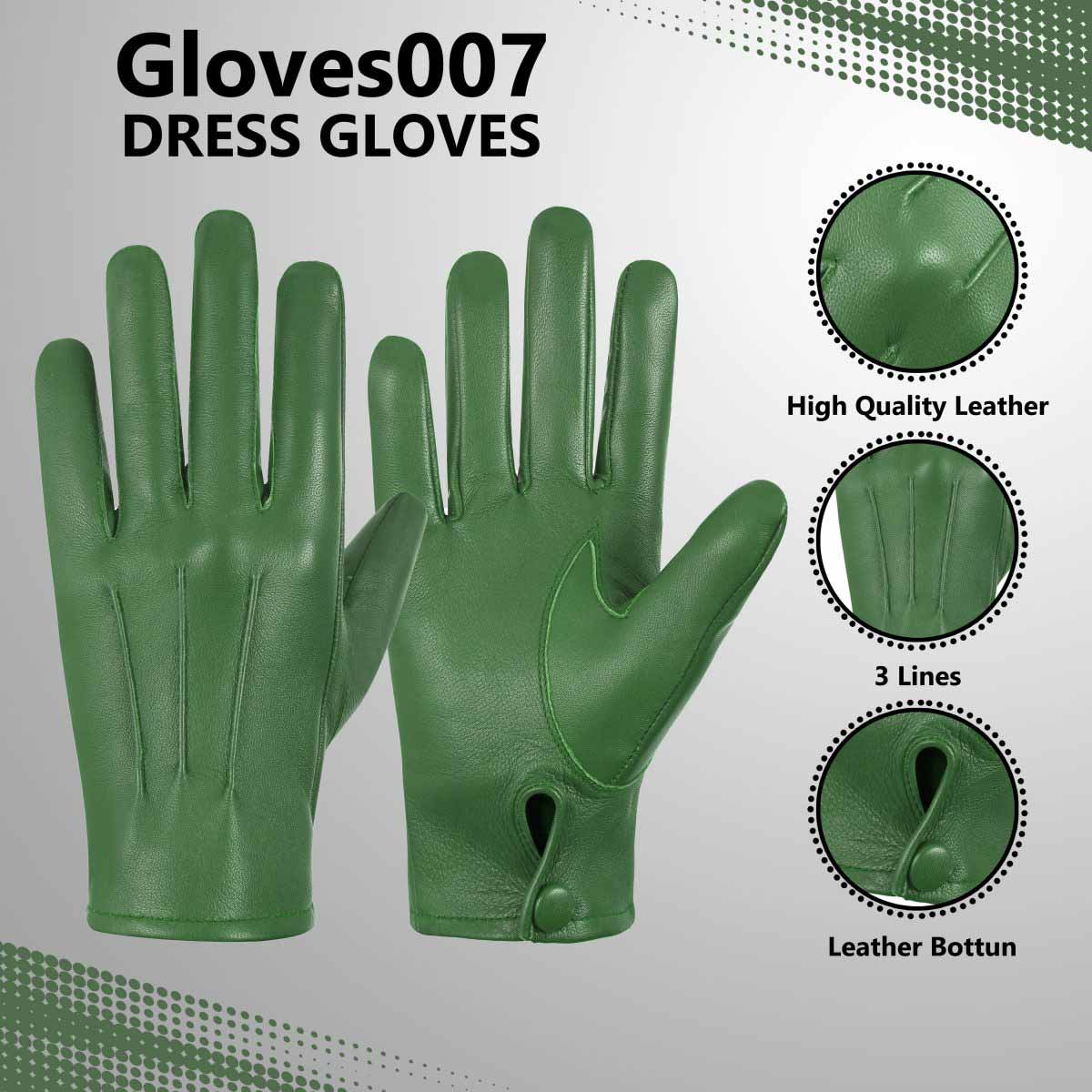 Men's Leather Driving Dress Gloves