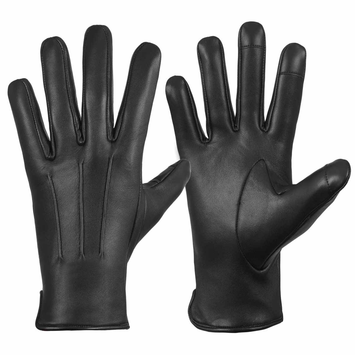 Winter Leather Gloves for Men