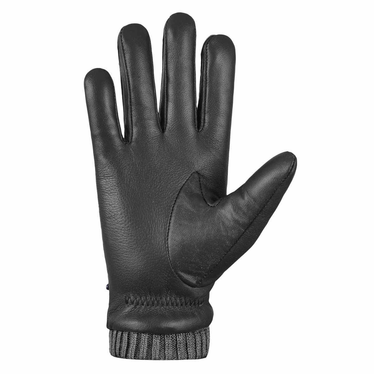 Winter Leather Gloves for Men, Fleece Lined Warm Gloves