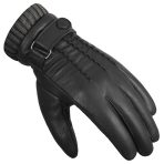 Winter Leather Gloves for Men, Fleece Lined Warm Gloves