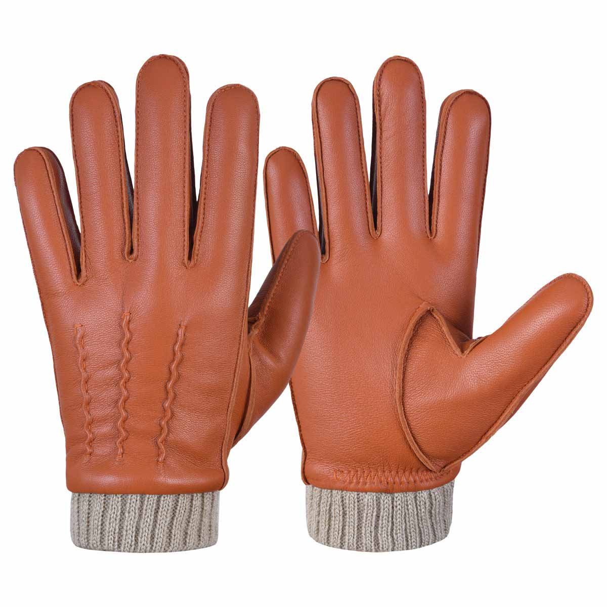 Winter Leather Gloves for Men