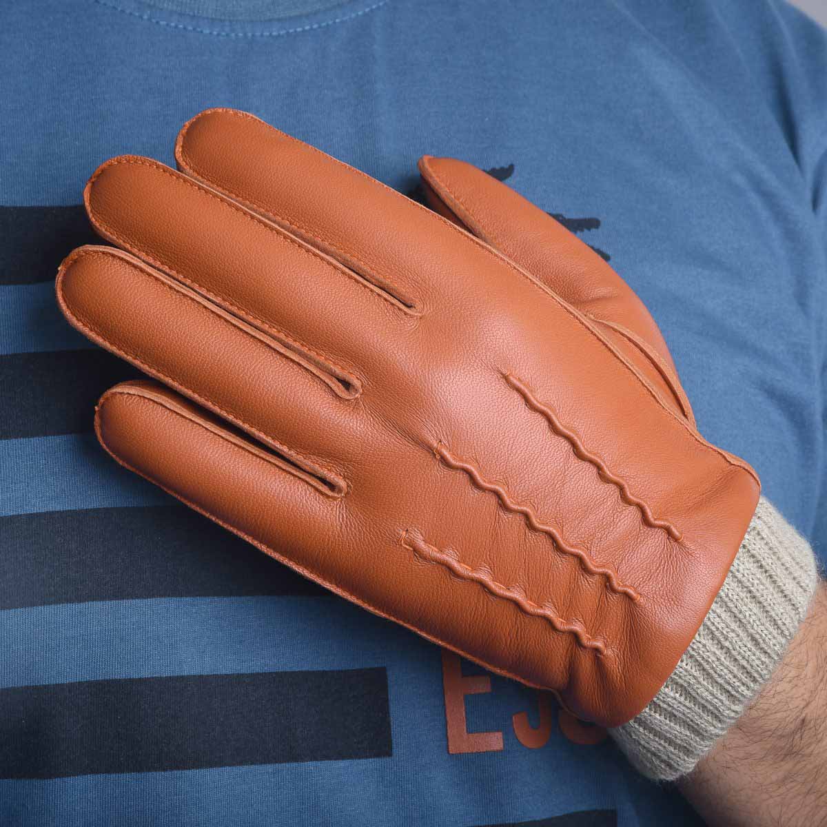 Winter Leather Gloves for Men