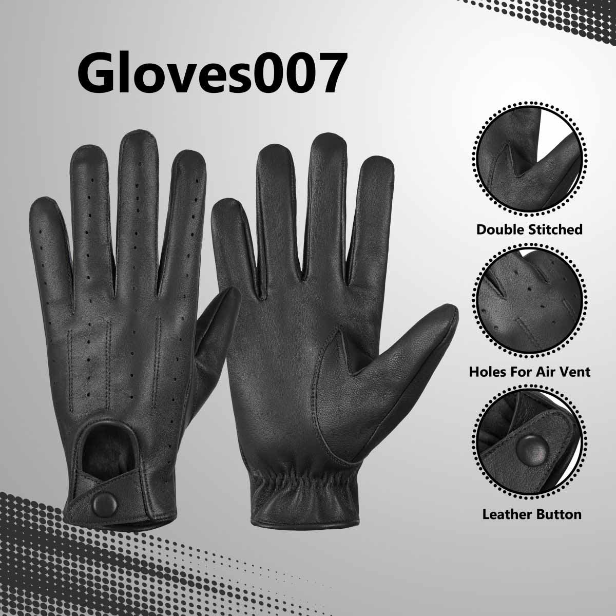 Soft Leather Men's Driving stylish Fashion Gloves