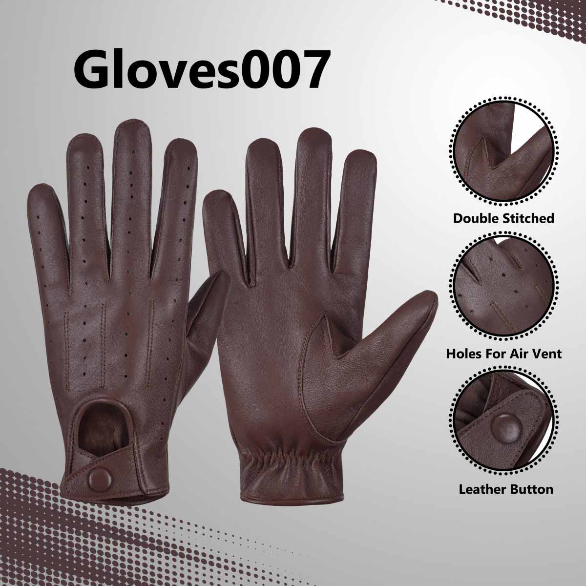 Soft Leather Men's Driving stylish Fashion Gloves