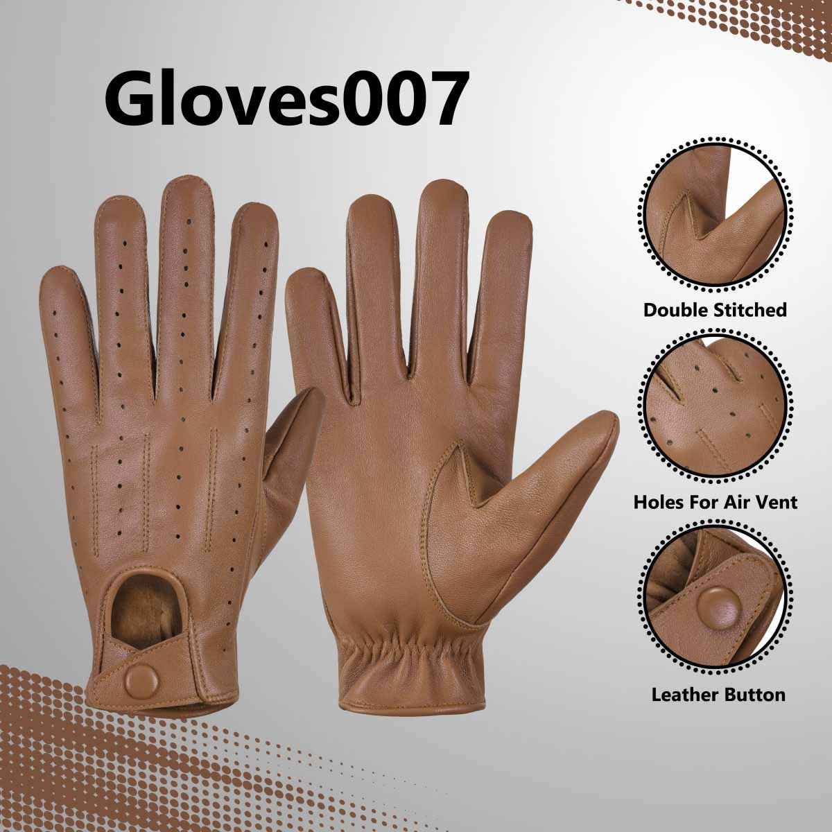 Soft Leather Men's Driving stylish Fashion Gloves