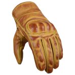 Mens Nice Genuine Leather Gauntlet Motorcycle Gloves