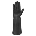 Leather Gauntlet Gloves Long Arm Cuff