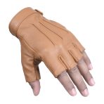 Sheepskin leather Half Finger driving gloves for Women