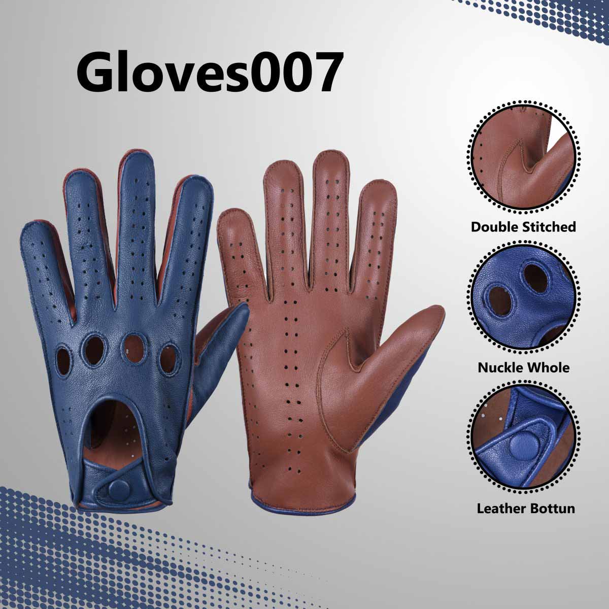 Genuine Leather Driving Gloves