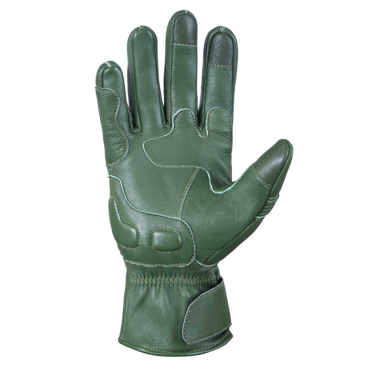 Mens Nice Genuine Leather Gauntlet Motorcycle Gloves